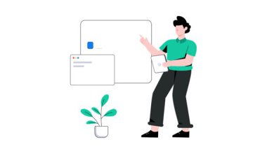 İş sunumu 2D animasyon. 4K 