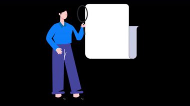 Vergi Analizi 2D Hareket Grafikleri Animasyonu 4K-124; Alfa Kanalı-124; Döngülü