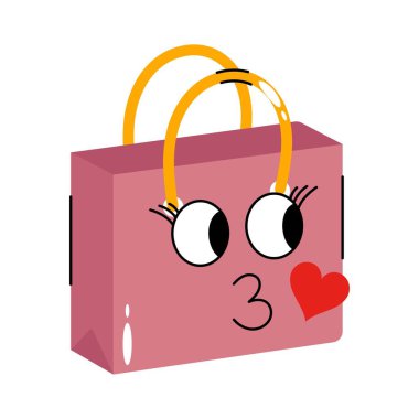 Poşet taşıyıcı çıkartması. Eps 10 dosyası