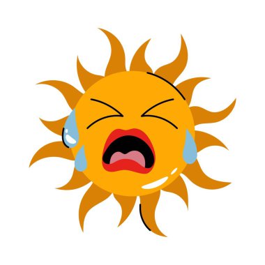 Güneş vektörü çıkartması. Eps 10 dosyası