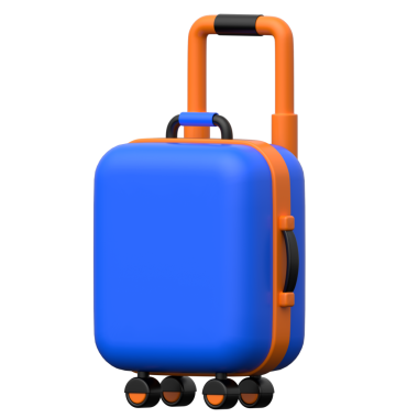 Şeffaf arkaplanda Trolley Poşet 3B simgesi