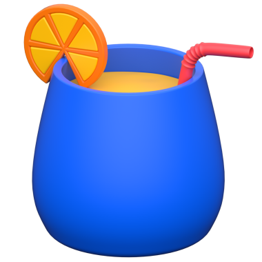 Şeffaf arkaplanda üç boyutlu simge