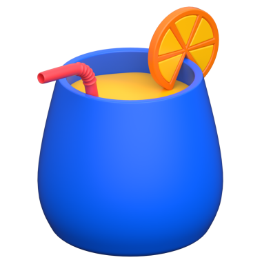 Şeffaf arkaplanda üç boyutlu simge