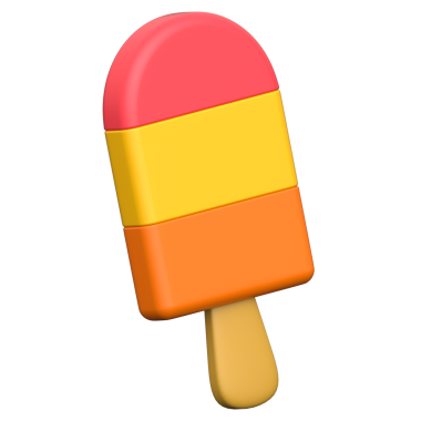 Şeffaf arkaplanda üç boyutlu çubuk simgesi