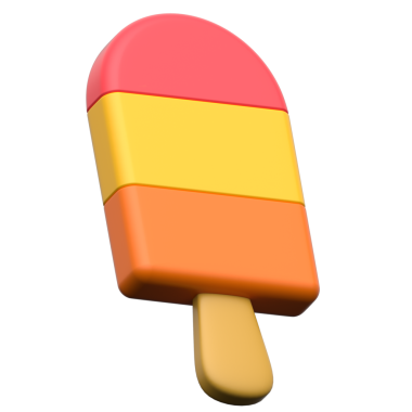 Şeffaf arkaplanda üç boyutlu çubuk simgesi