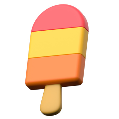 Şeffaf arkaplanda üç boyutlu çubuk simgesi