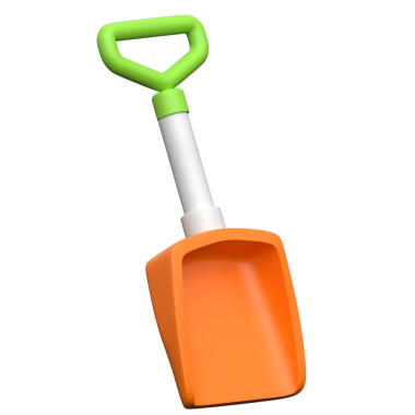 Şeffaf arkaplanda üç boyutlu simge