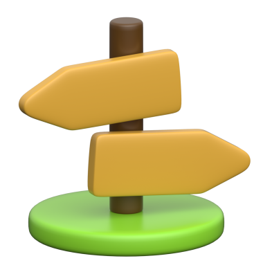 Şeffaf arkaplanda 3B simgesi