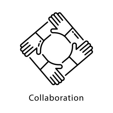 İşbirliği Vektörü Taslak Simgesi Biçimi. Eps 10 Dosyası