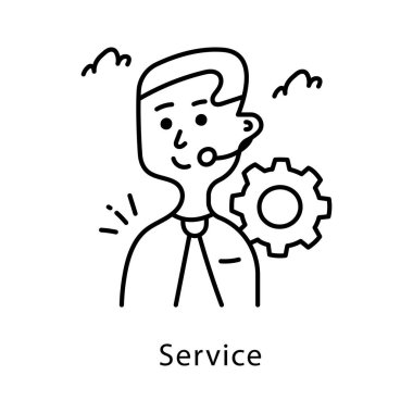 Servis Vektörü Taslak Simgesi Biçimi. Eps 10 Dosyası