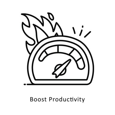 Üretkenlik vektörü Taslak Biçim Simgesini Arttır. Eps 10 Dosyası