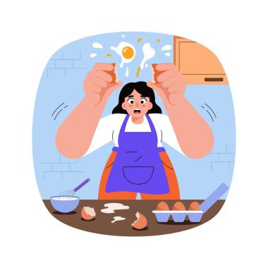 Yumurta Vektörü illüstrasyonu düşürülüyor. EPS 10 Dosyası