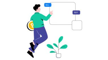 Bitcoin Pazarı 2B Düz Canlandırma.