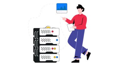 Bitcoin Sunucusu 2B Düz Canlandırma.