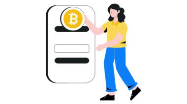 Şifreleme Para Değişimi 2B Düz Canlandırma.