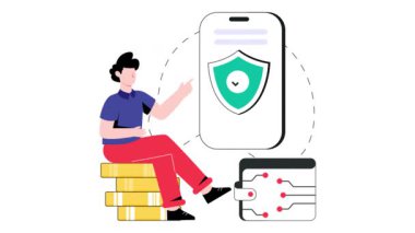 Kripto Cüzdanı 2B Düz Canlandırma.