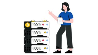 Şifreleme Para Sunucusu 2B Düz Canlandırma.