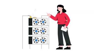 Madencilik Çiftliği 2D Daire Canlandırması.