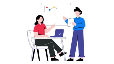 İş Görüşmesi 2B Düz Canlandırma.