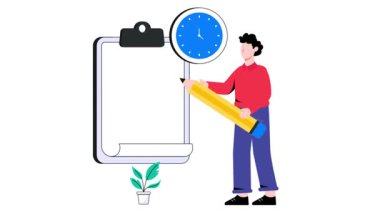 Zaman Planlama 2B Düz Canlandırma.