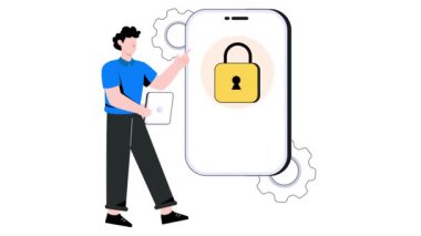 Uygulama Güvenliği 2B Düz Canlandırma.