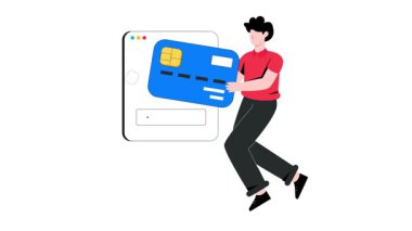 Güvenli Ödeme 2B Düz Canlandırma.