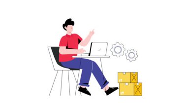 Müşteri Hizmetleri 2D Düz Canlandırma 