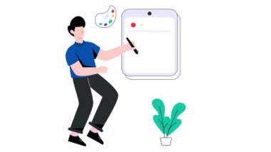 Grafik Tasarımcı 2B Düz Canlandırma. 