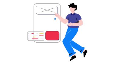 Kullanıcı Arayüzü 2B Düz Canlandırma. 