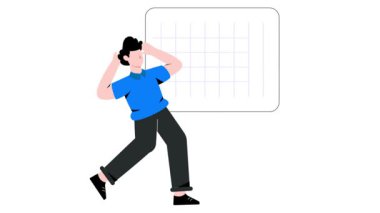 Finansal Kriz 2D Düz Canlandırma.