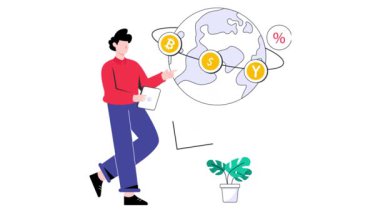 Küresel Ekonomi 2D Düz Canlandırma.