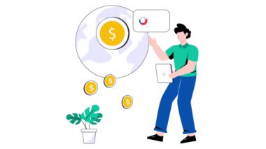 Dünya Ekonomisi 2D Düz Canlandırma.