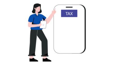 Yıllık vergi raporu 2D Düz Canlandırma.