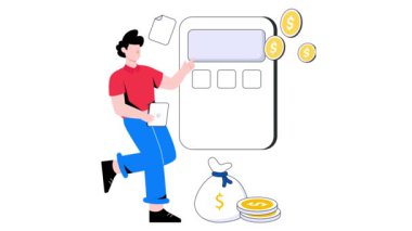 Muhasebeci 2B Düz Canlandırma.