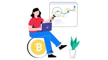 Bit Madeni Para Analizi 2B Düz Animasyon. 