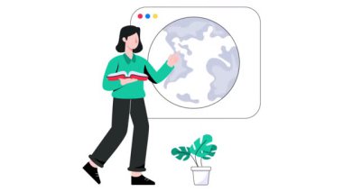 Dil Çevirmeni 2B Düz Canlandırma