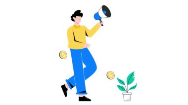 Pazarlama Büyümesi 2B Düz Canlandırma.