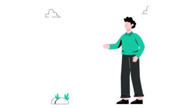 Kariyer Kararı 2D Düz Canlandırma.