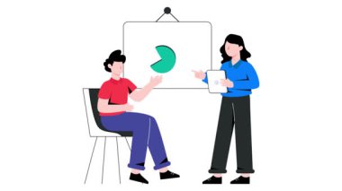 İş Eğitimi 2B Düz Animasyon.