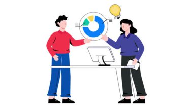 İş Görüşmesi 2B Düz Canlandırma.