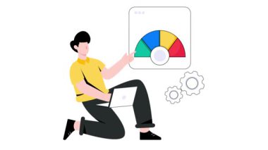 Web Performansı 2B Düz Canlandırma.