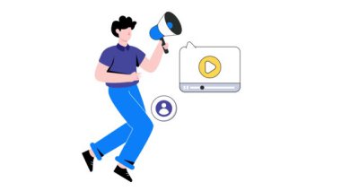 Video Pazarlama 2B Düz Canlandırma.