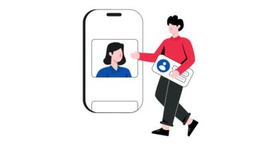 Sosyal Medya Beslemesi 2B Düz Canlandırma