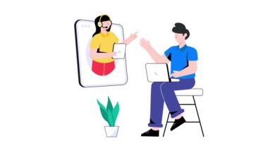 Çağrı Merkezi 2B Düz Canlandırma