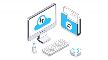 Podcast Isometric Animasyon. MP4 Dosyası