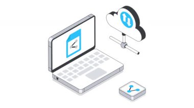 Podcast Isometric Animasyon. MP4 Dosyası