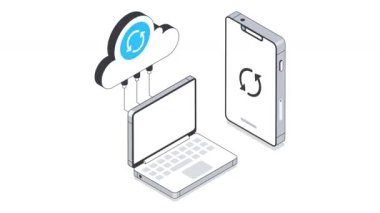 Podcast Isometric Animasyon. MP4 Dosyası