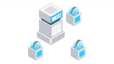 Podcast Isometric Animasyon. MP4 Dosyası