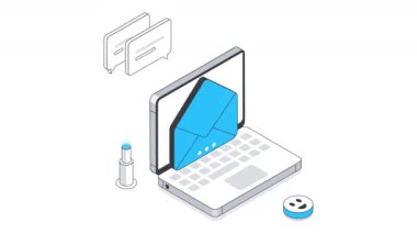 Podcast Isometric Animasyon. MP4 Dosyası