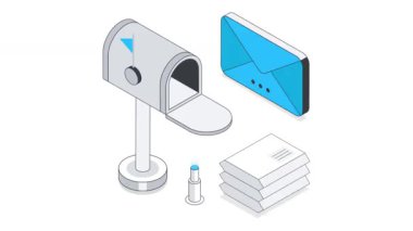 Podcast Isometric Animasyon. MP4 Dosyası